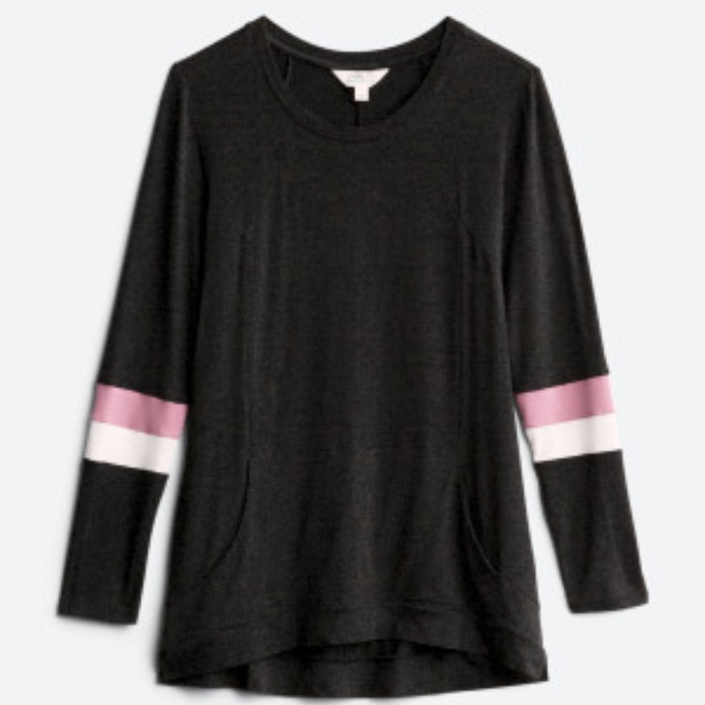 Market & Spruce Falina Kangaroo Pocket Knit Top